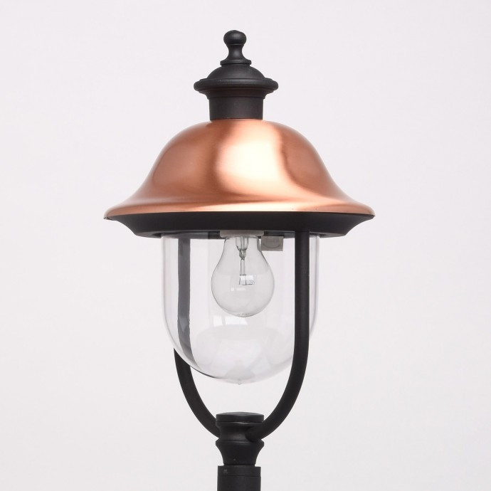 Уличный столб со светодиодной лампочкой E27, комплект от Lustrof. №18064-673992, цвет черный - фото 3