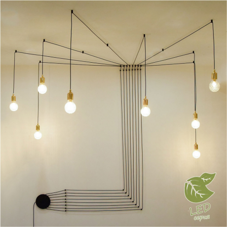 Подвесная люстра-паук Lussole Loft Fairbanks GRLSP-9554 