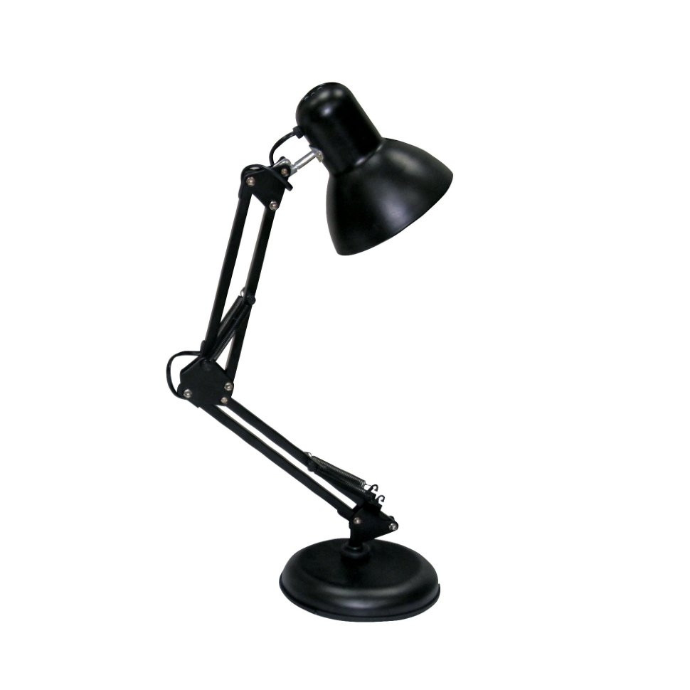 Настольная лампа с механическим выключателем Uniel TLI-221 BLACK (UL-00002120), цвет черный TLI-221 BLACK E27 - фото 1