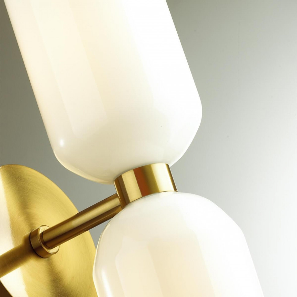 Бра со светодиодными лампочками E14, комплект от Lustrof. №258609-624542, цвет бронзовый - фото 4