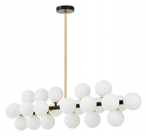 Люстра на штанге LUMINA DECO MARSIADA LDP 6033-24 BK+GD 