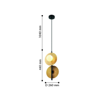 Светильник подвесной с лампочками, комплект от Lustrof. № 176710-617774