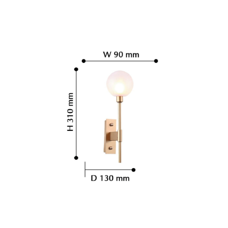 Бра на стену со светодиодными лампами, комплект от Lustrof. №176698-618120 