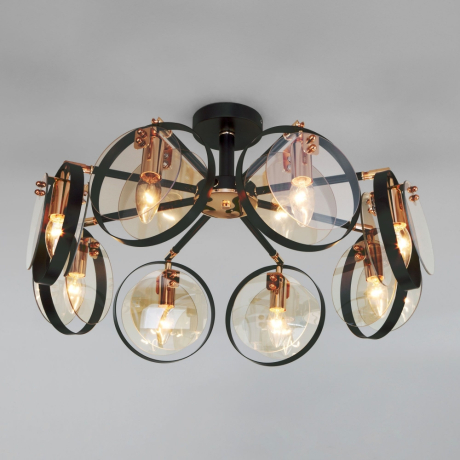 Потолочная люстра Eurosvet Gallo 70121/8 черный a052342 