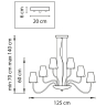 Подвесная люстра Lightstar с поддержкой Алисы, Diafano 758214 