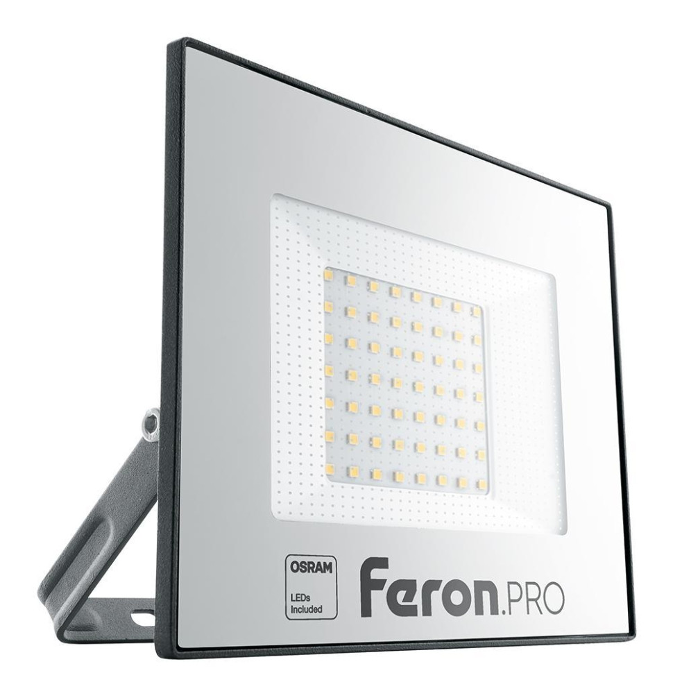 Светодиодный прожектор 50W 6400K (холодный) IP65 Feron PRO LL-1000 41540 светодиодный прожектор feron ll 913 переносной с зарядным устройством ip65 30w 6400k артикул 32089