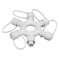 Нарушена упаковка!  <295939> Разветвитель в виде кольца на 5 выходов IP44 Vegas 55043