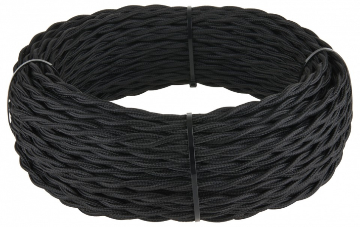 Провод электропитания Werkel Ретро 3х2,5 (черный) W6453608