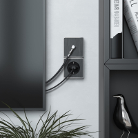 ТВ-розетка Werkel Gallant (графит рифленый) W5083004