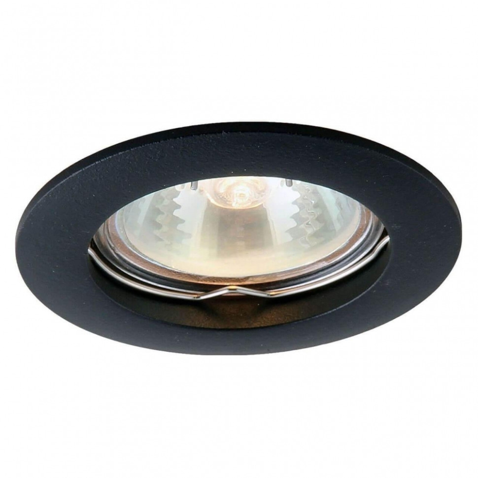 Встраиваемый светильник с лампочками. Комплект от Lustrof. №35321-616184, цвет черный - фото 1