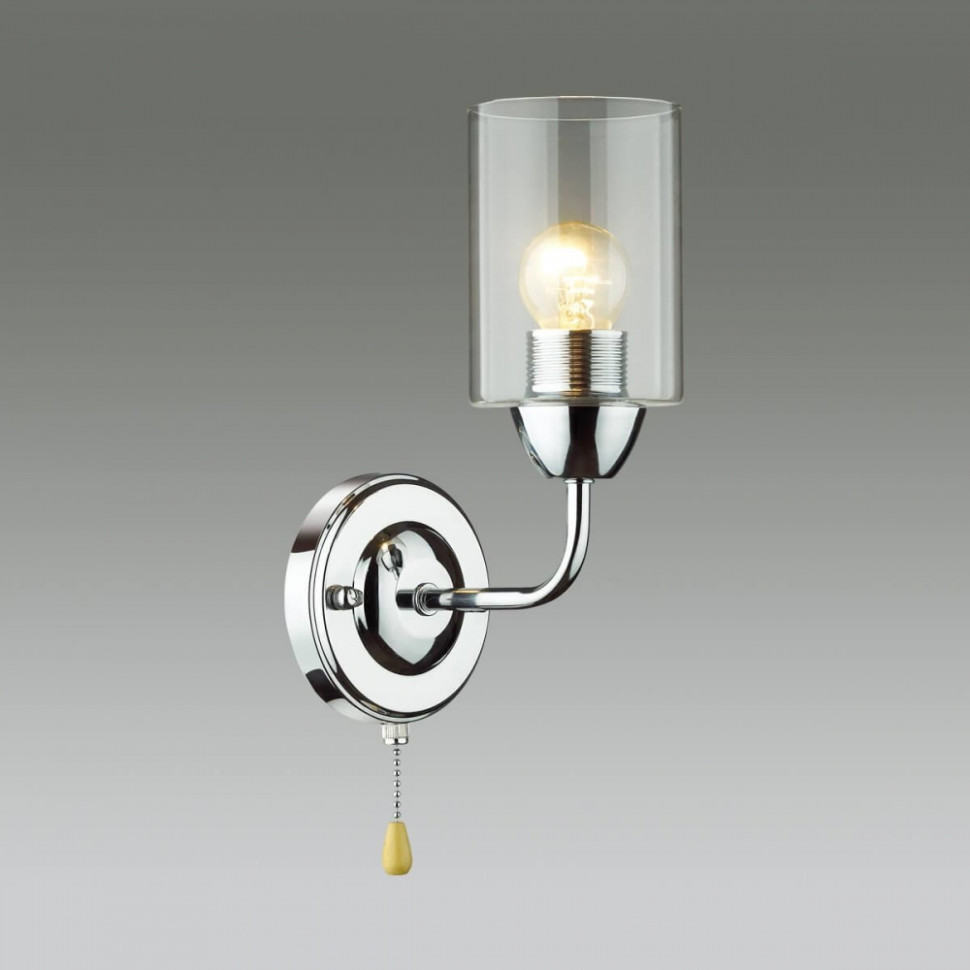 Бра Lumion Jerry с лампочкой 4529/1W+Lamps E27 P45, цвет хром 4529/1W+Lamps E27 P45 - фото 4