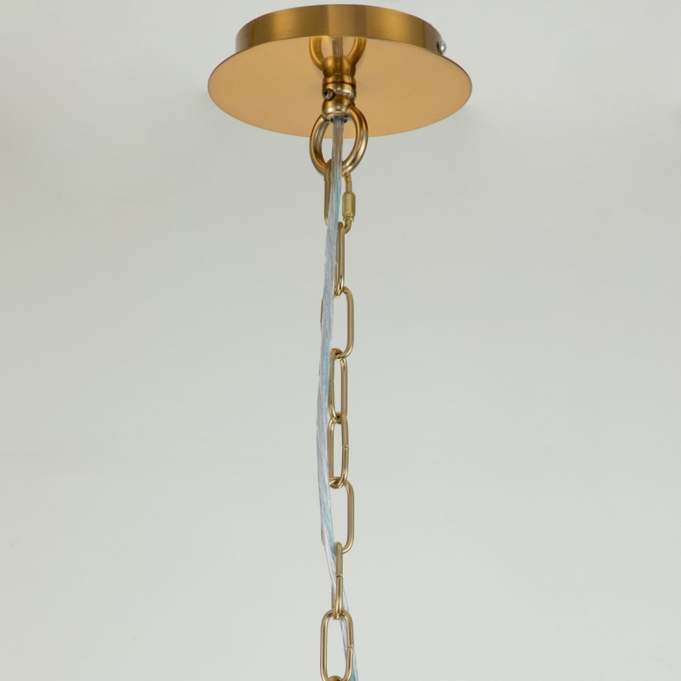 Люстра с лампочками, подвесная, комплект от Lustrof. №286089-617255, цвет латунь - фото 4