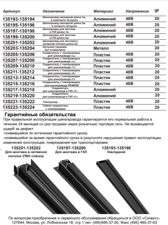 Токопровод концевой Novotech SMAL 135225