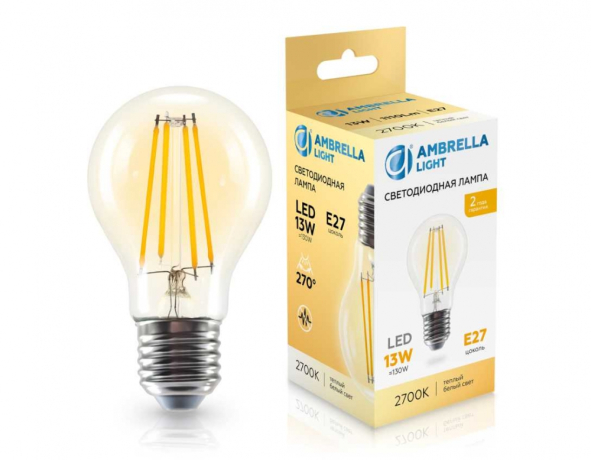 Лампа светодиодная Лон A60 13W 2700K Ambrella light Bulding 601313 