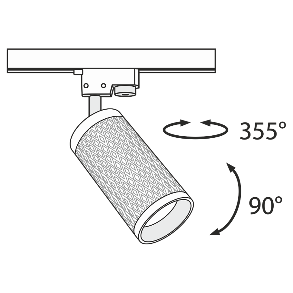 Однофазный светильник для трека Track Maytoni TR011-1-GU10-W, цвет белый - фото 4