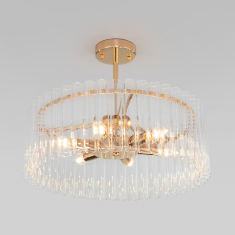 Умная люстра на штанге с стеклянными трубочками Bogate's 373/6 (a060885) 