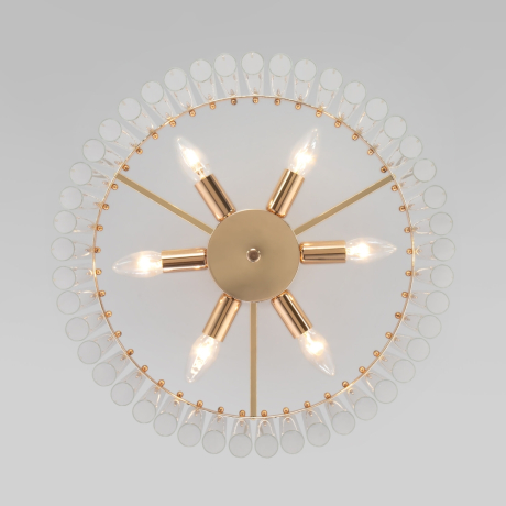 Умная люстра на штанге с стеклянными трубочками Bogate's 373/6 (a060885) 