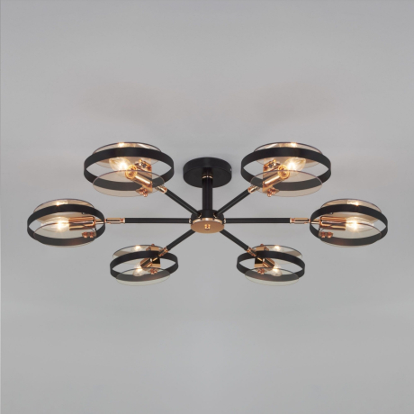 Люстра на штанге Eurosvet Gallo 70121/6 черный 