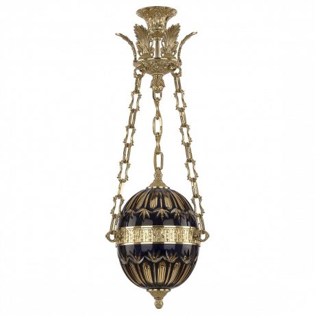 Подвесной светильник Bohemia Ivele Crystal 7100 71000P/20 G Amber-Blue/H-1I Y8 