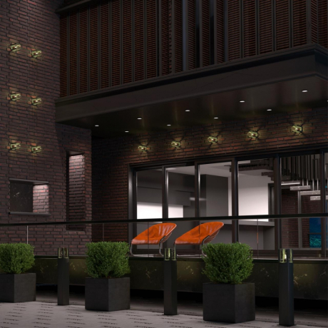 Уличный настенный светильник с лампочкой Novotech 658687