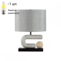 Настольная лампа Odeon Bagel с лампочкой 5410/1TA+Lamps E27 Свеча
