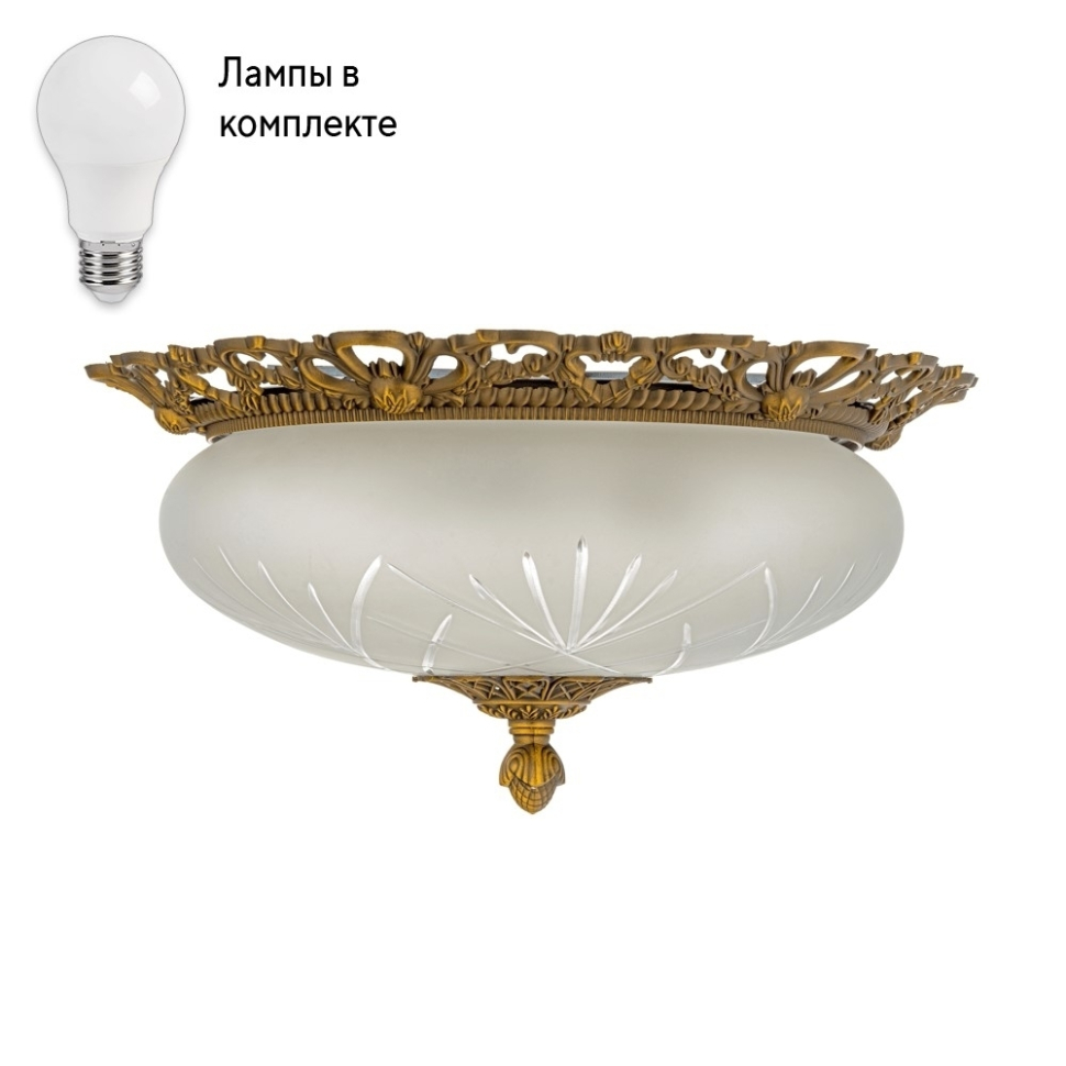 Светильник потолочный с Led лампочками в комплекте Arti Lampadari Venezia E 11338 AGLamps 19920₽