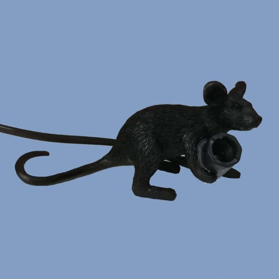 Настольная лампа Seletti Mouse Lying черная ImperiumLoft (191633-22) настольная лампа rivoli debora 7045 502 1 е14 40 вт керамика черная с абажуром