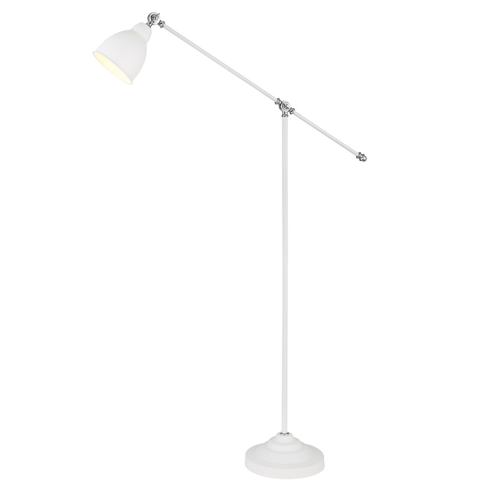 Торшер Arte Lamp Braccio A2054PN-1WH светильник потолочный arte lamp a2265pl 1wh