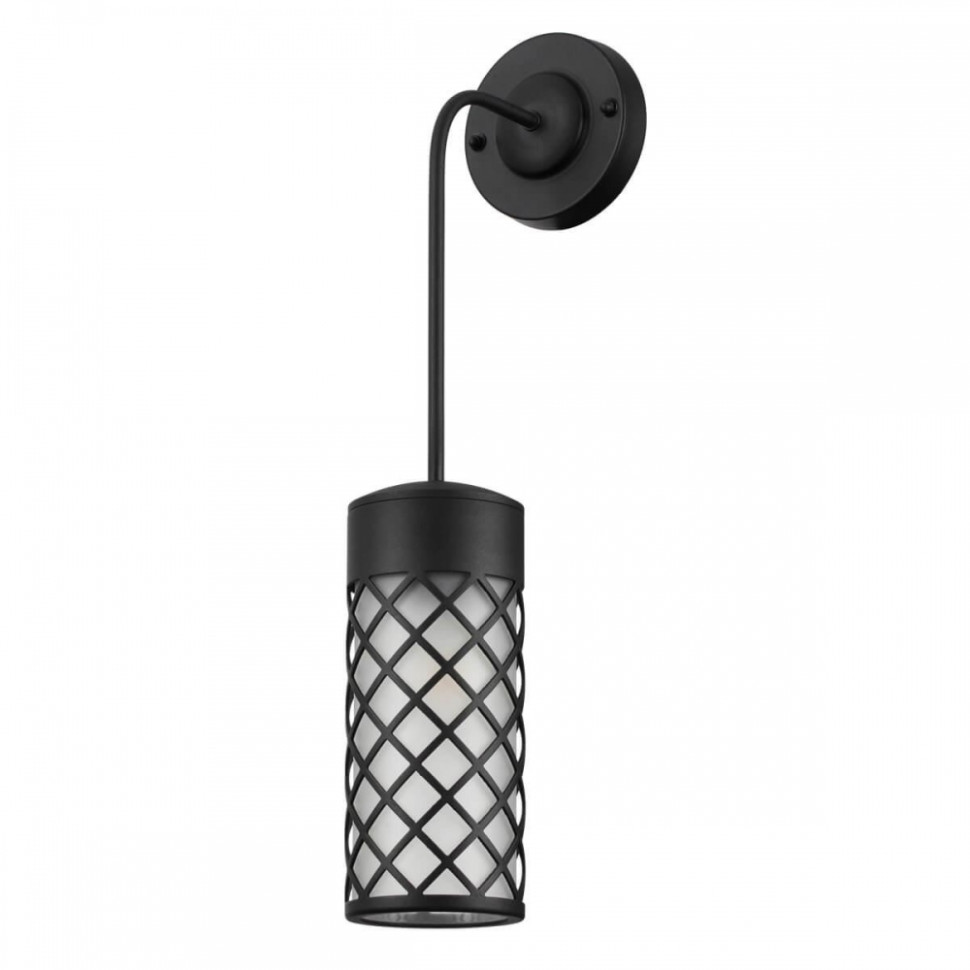 Настенный уличный светильник со светодиодной лампочкой E27, комплект от Lustrof. №258684-642586, цвет черный - фото 3