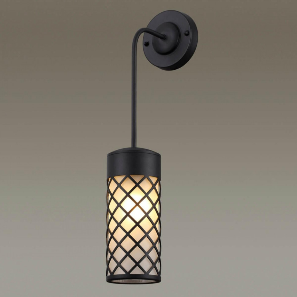 Настенный уличный светильник со светодиодной лампочкой E27, комплект от Lustrof. №258684-642586, цвет черный - фото 4