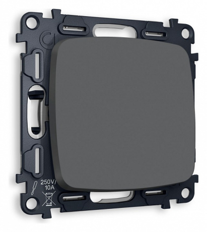 Выключатель одноклавишный без рамки Ambrella Volt OMEGA MO901010