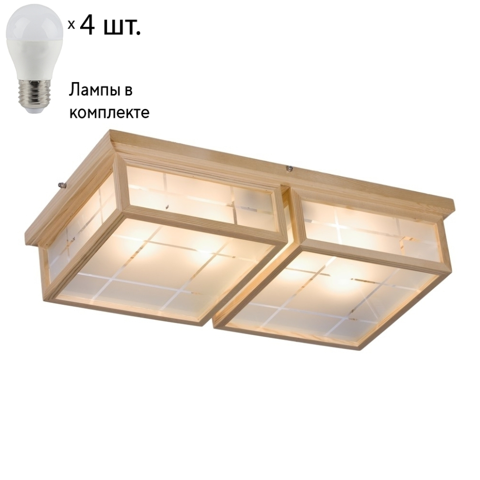Потолочный светильник с лампочками Velante 548-717-04Lamps E27 P45 13492₽