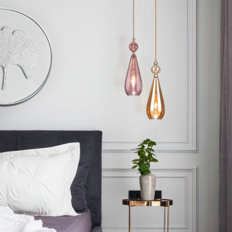 Подвесной светильник Eurosvet Ilario 50202/1 янтарный 