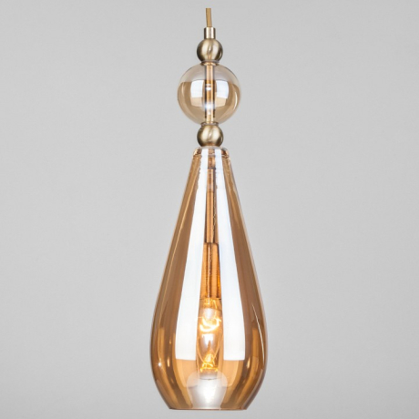 Подвесной светильник Eurosvet Ilario 50202/1 янтарный 