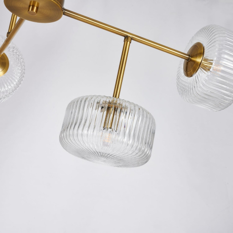 Люстра на штанге Malinconia Favourite с поддержкой Маруся 4051-8P-М 