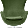 Кресло EGG STYLE CHAIR зеленый, искусственная замша Bradex Home 761679