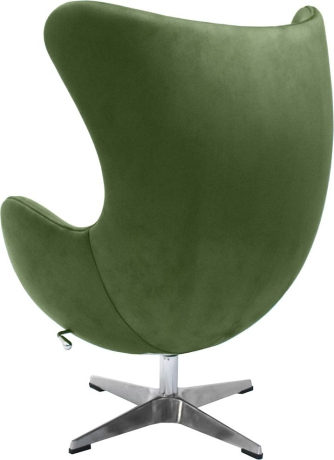 Кресло EGG STYLE CHAIR зеленый, искусственная замша Bradex Home 761679