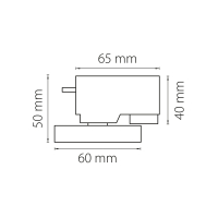 Нарушена упаковка!  <119944> 592079 Однофазный адаптер с креплением Asta Lightstar к 05104X