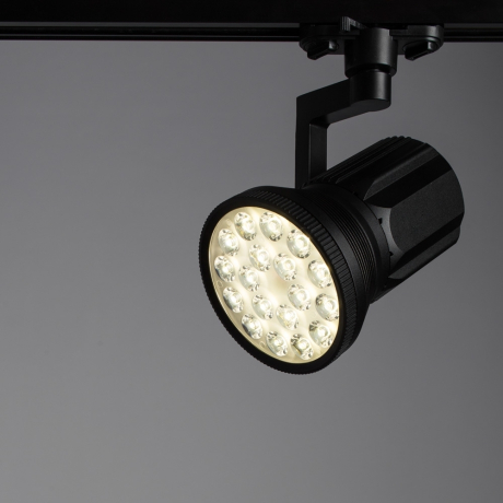 Однофазный LED светильник 18W 4000К для трека Pianta Arte Lamp A6118PL-1BK 