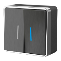 Выключатель двухклавишный с подсветкой Werkel Gallant (графит рифленый) W5020104