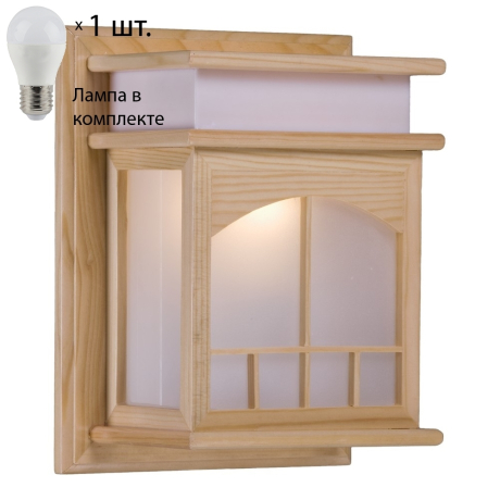 Настенный светильник с лампочкой Velante 513-711-01+Lamps E27 P45 