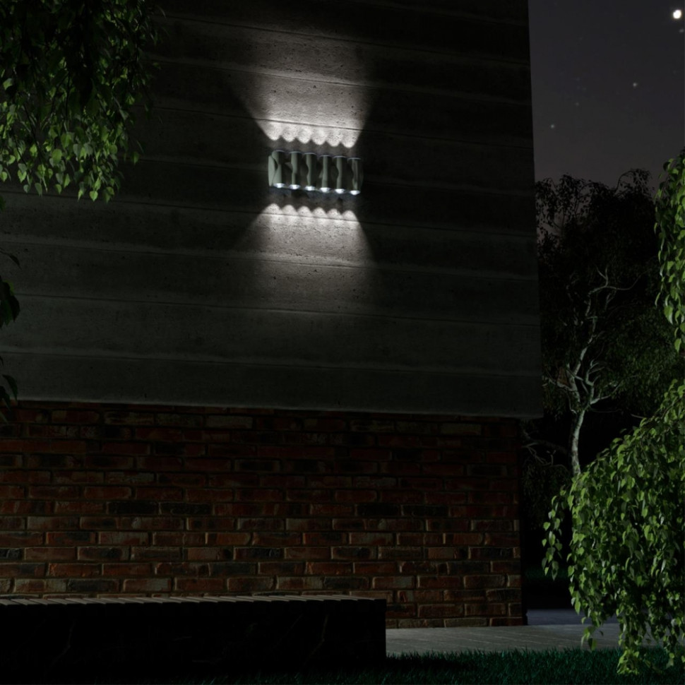 Уличный настенный светодиодный светильник Novotech Calle 358570, цвет темно-серый - фото 2