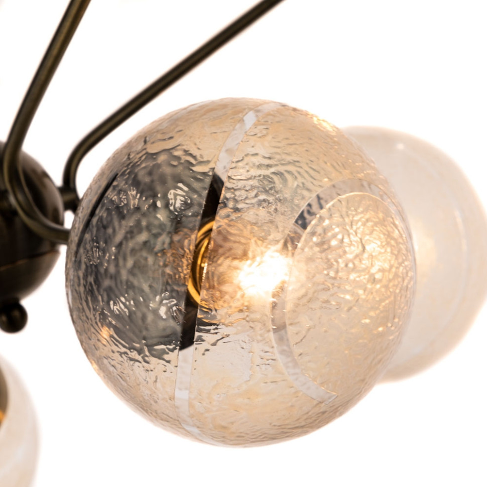 Люстра на штанге Meissa Arte lamp с поддержкой Маруся A4164PL-8AB-М, цвет античная бронза - фото 3