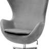 Кресло EGG STYLE CHAIR серый, искусственная замша Bradex Home 761680