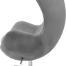 Кресло EGG STYLE CHAIR серый, искусственная замша Bradex Home 761680