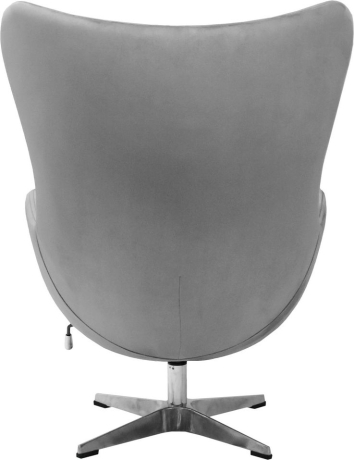 Кресло EGG STYLE CHAIR серый, искусственная замша Bradex Home 761680