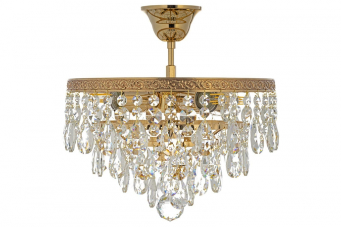 Люстра потолочная с Led лампочками в комплекте Arti Lampadari Castellana E 1.3.30.601 G+Lamps 