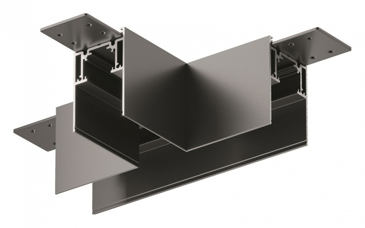 Соединитель T-образный для треков накладных Maytoni Technical Accessories for tracks Gravity TRA010CT-41B 