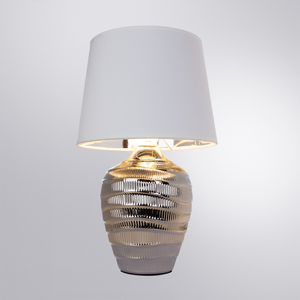 Настольная лампа с лампочками. Комплект от Lustrof. №282318-616562, цвет хром - фото 3