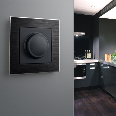 Рамка на 1 пост Werkel Aluminium (черный алюминий) W0011708